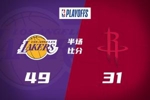 🔥火箭半场仅31分落后湖人18分 詹姆斯18分 火箭无人得分上双！